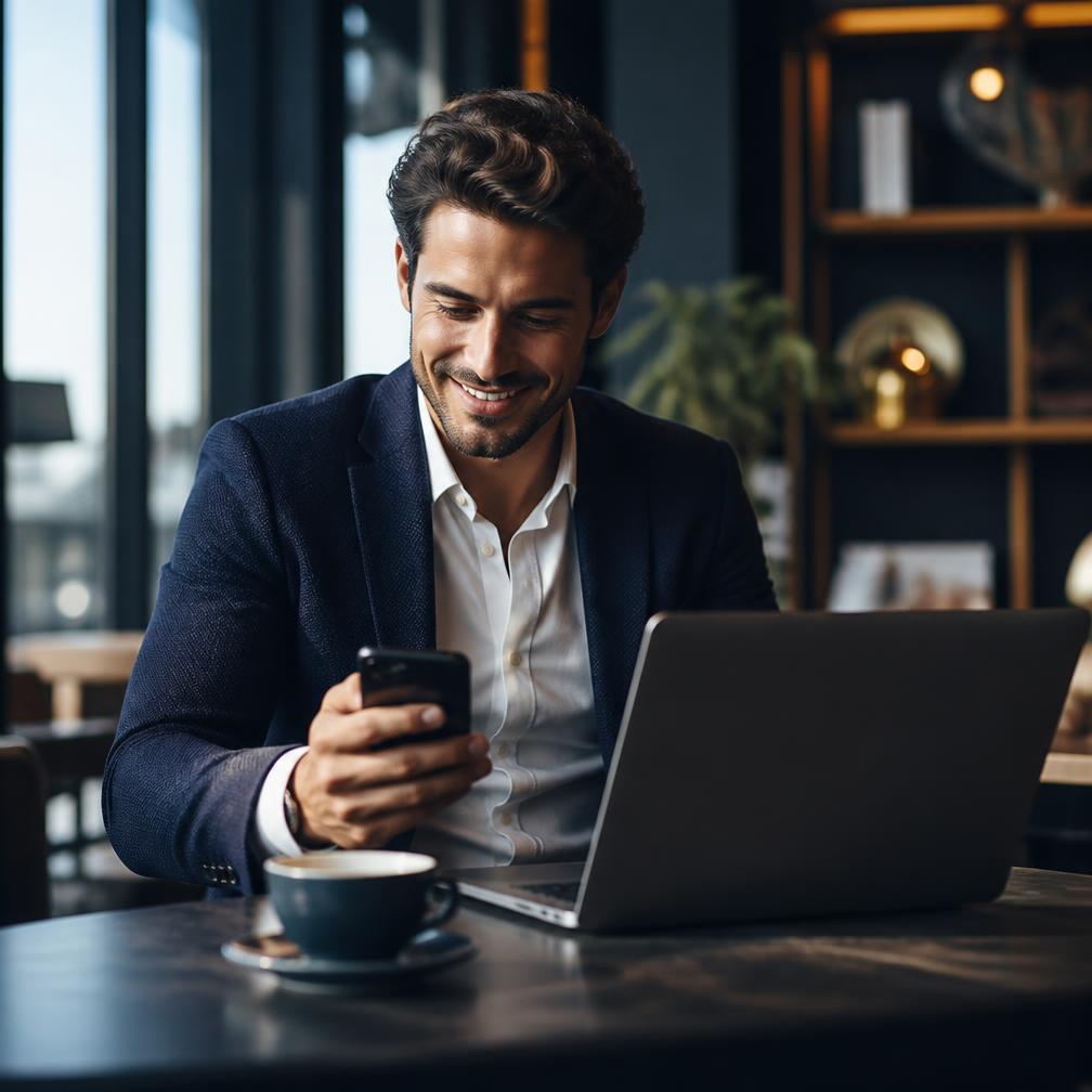 A Dispute Lion partner checking referral earnings on a phone